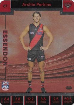 2023 AFL TeamCoach - Silver #87 Archie Perkins Front